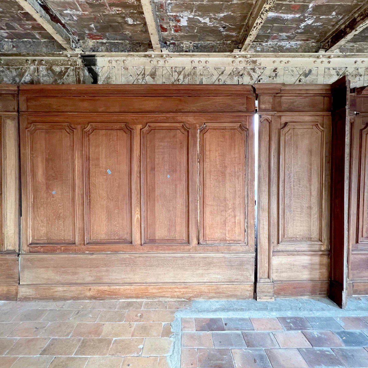 Boiserie En Chêne D’esprit Louis XV 6m Linéaire-photo-2