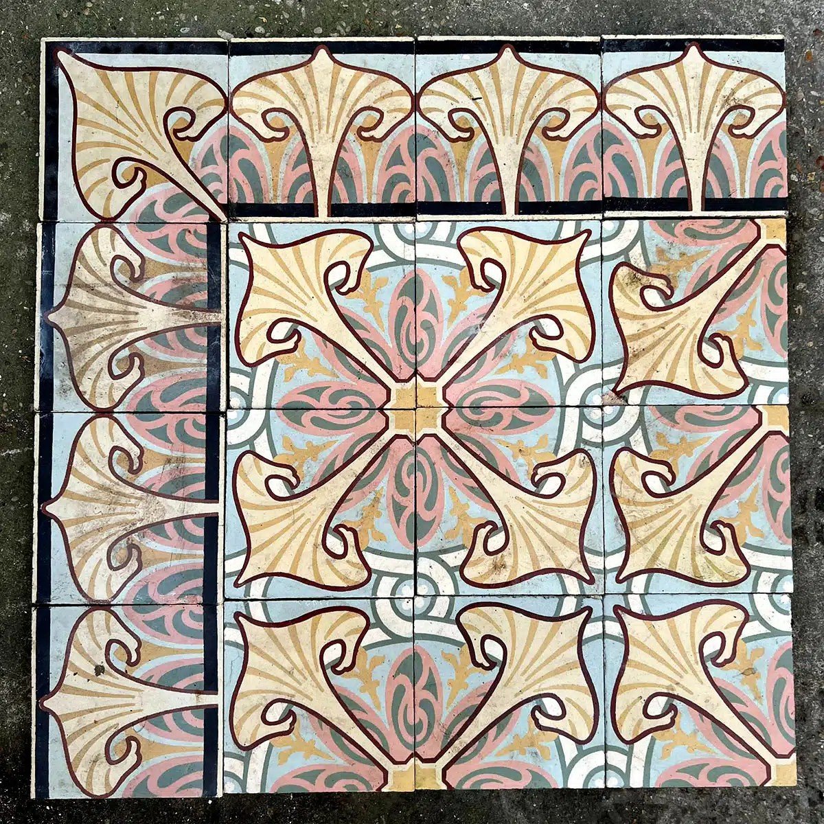 Carreaux De Ciment Art Nouveau 11,6m²