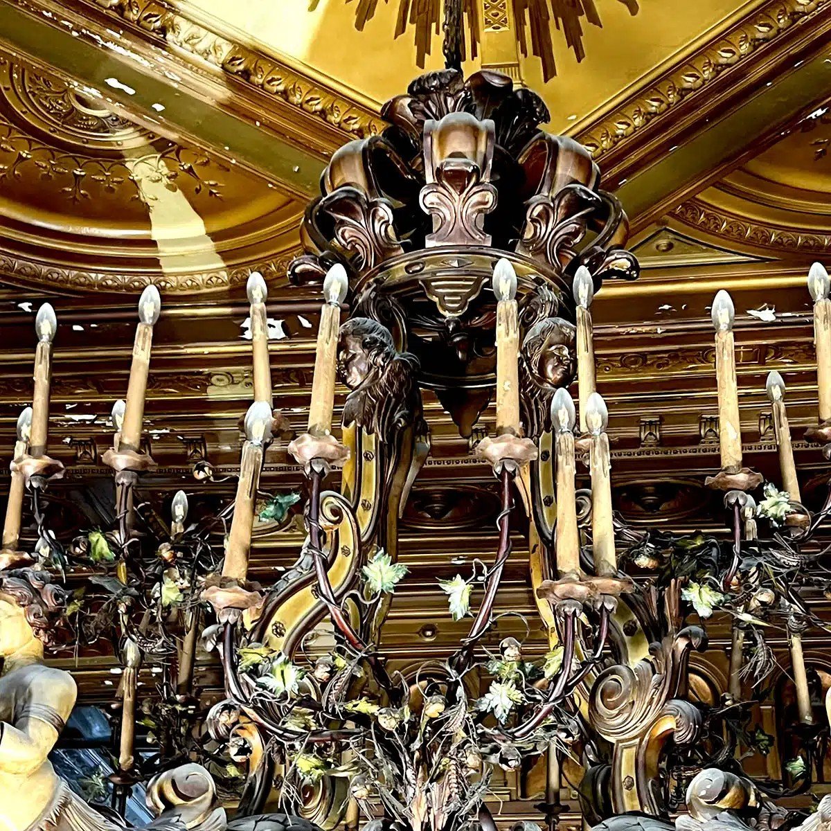 Monumental Chandelier In Wood And Stucco, Diameter 234 Cm-photo-2