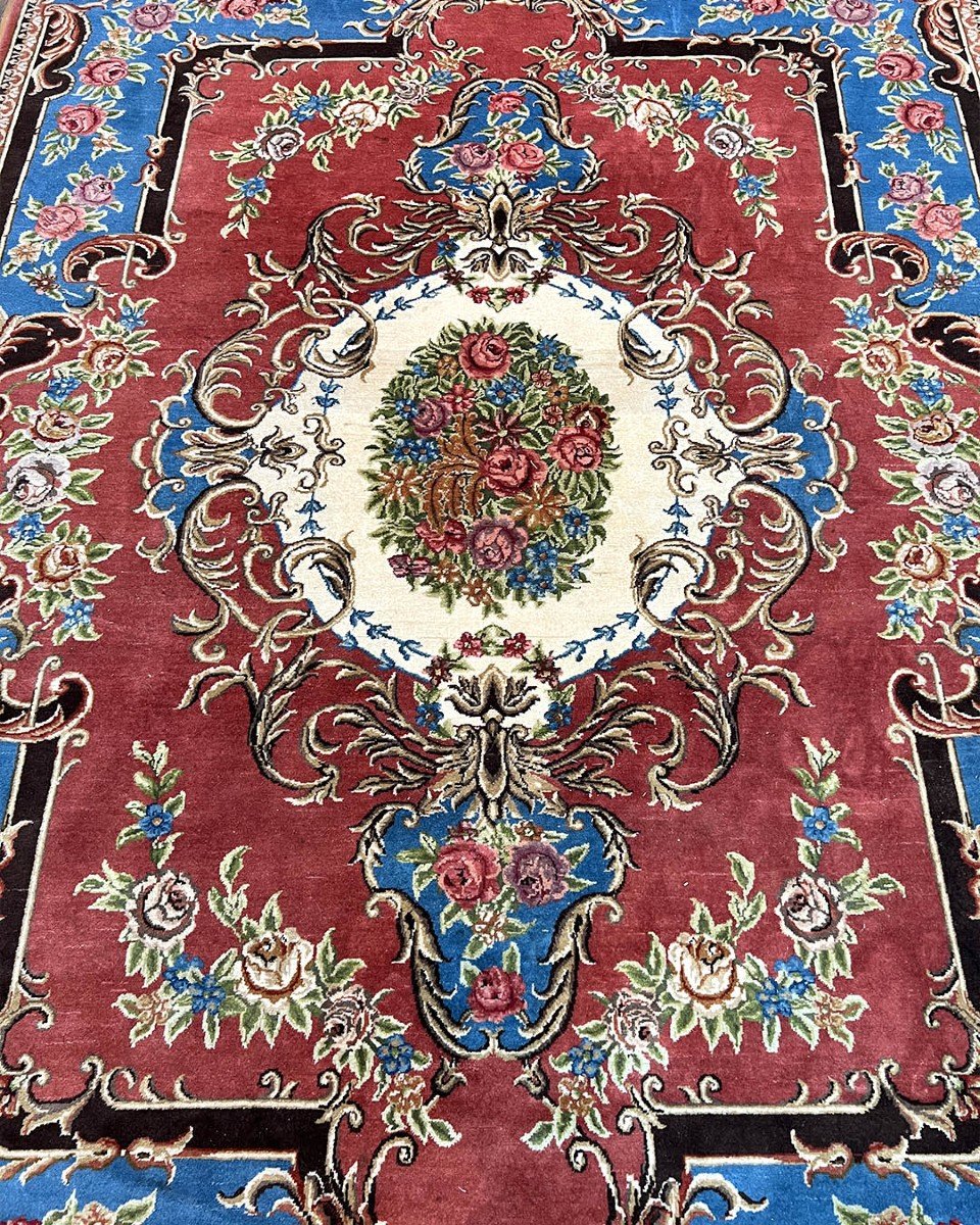 Grand Tapis Bleu, Rouge Et Blanc 270x358cm-photo-3