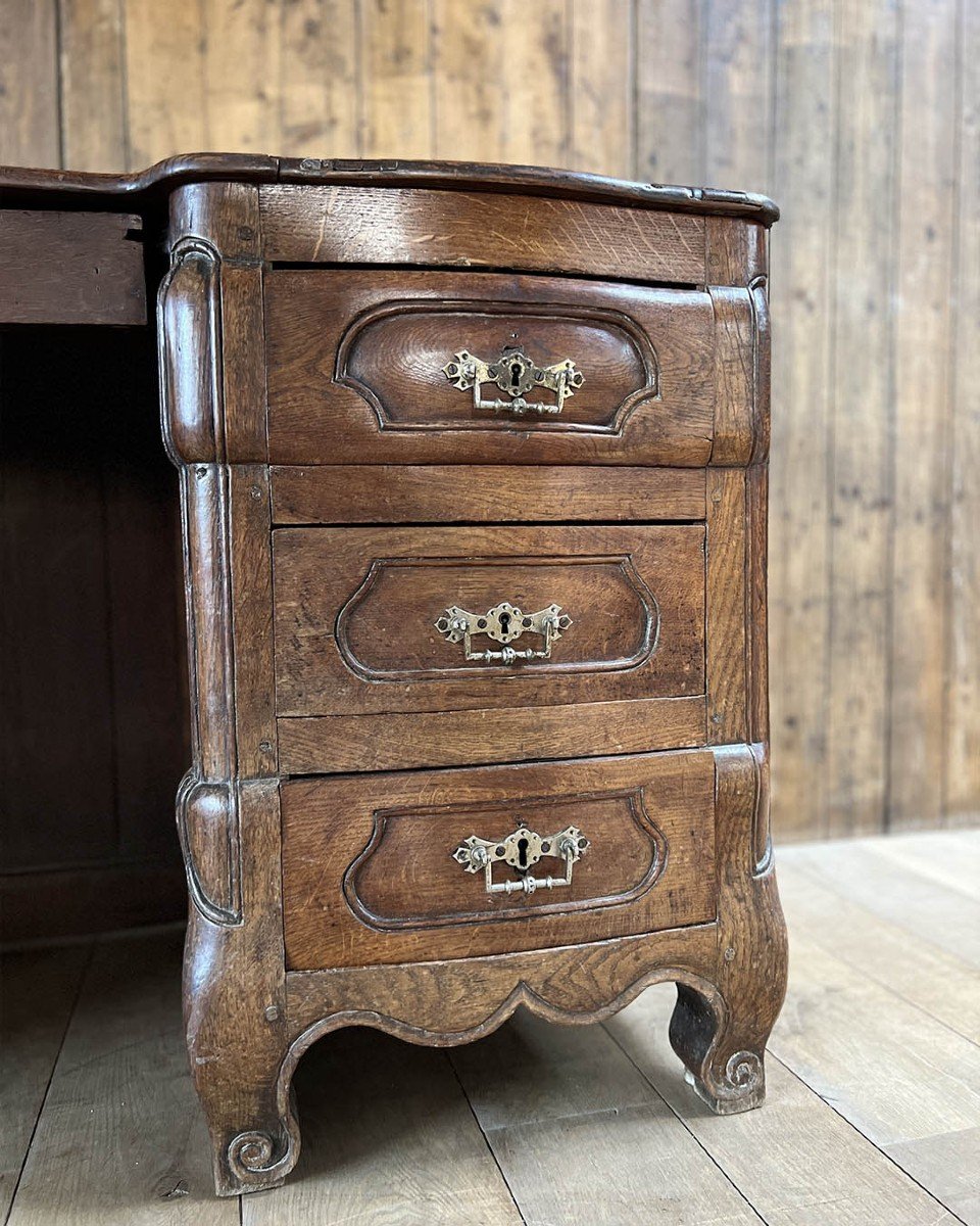 Louis XV Style Oak Desk-photo-1