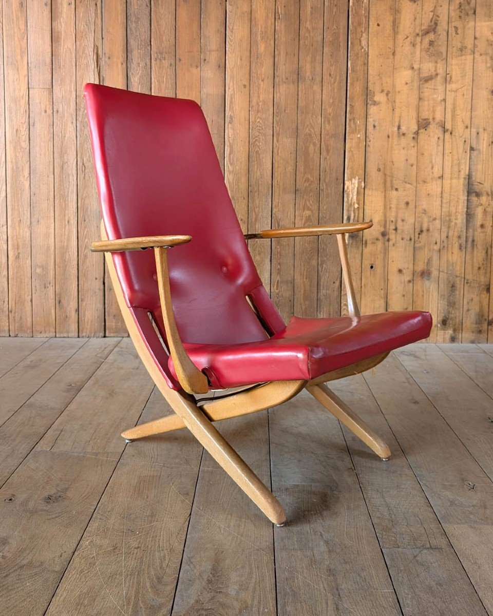 Fauteuil Rouge 1960-photo-3