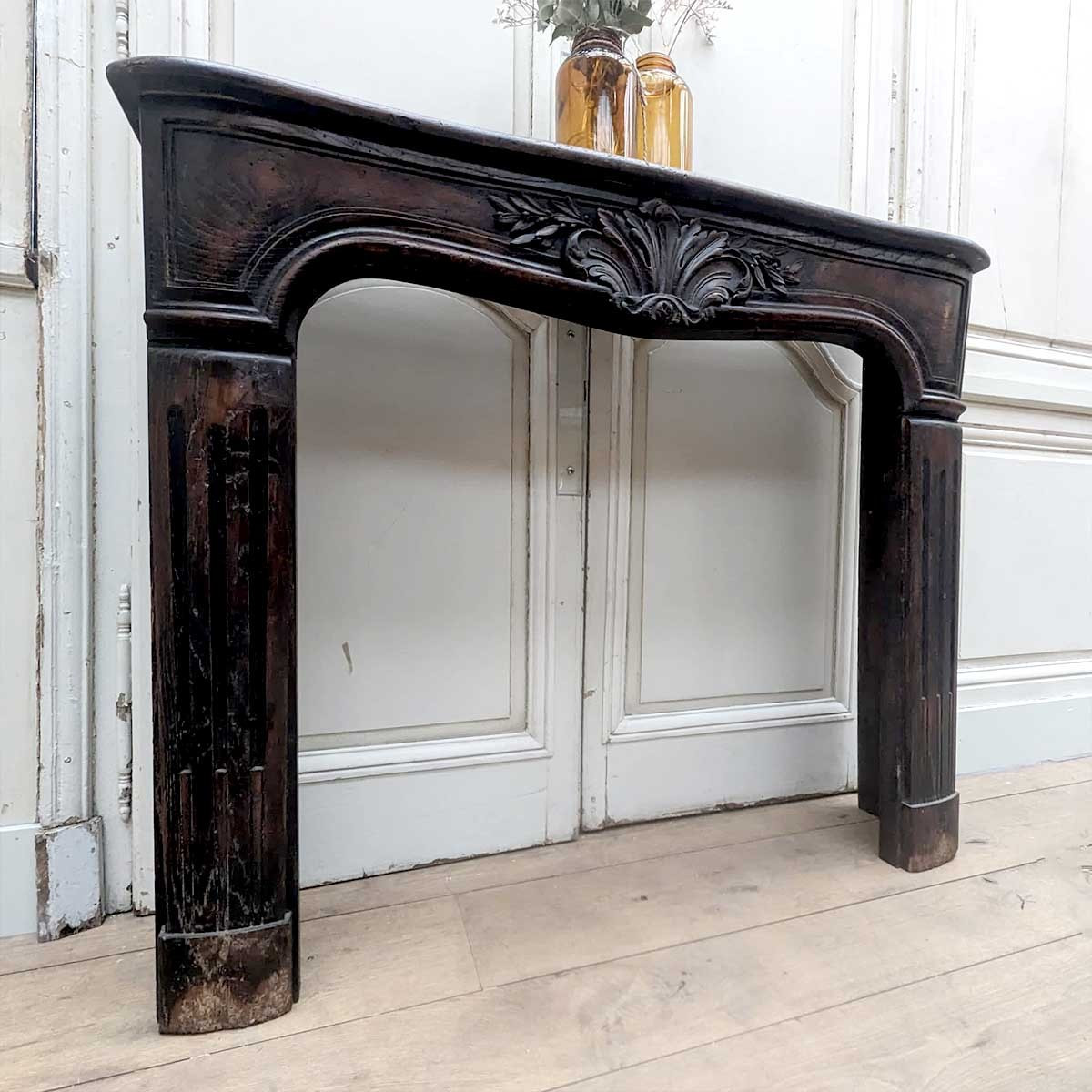 18th Century Style Wooden Fireplace