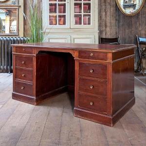 Desk With Leather Top