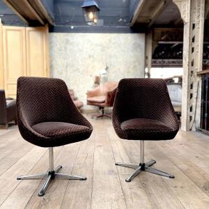 Lot De 4 Fauteuil Style Année 70