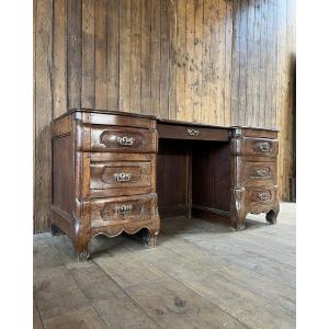 Louis XV Style Oak Desk