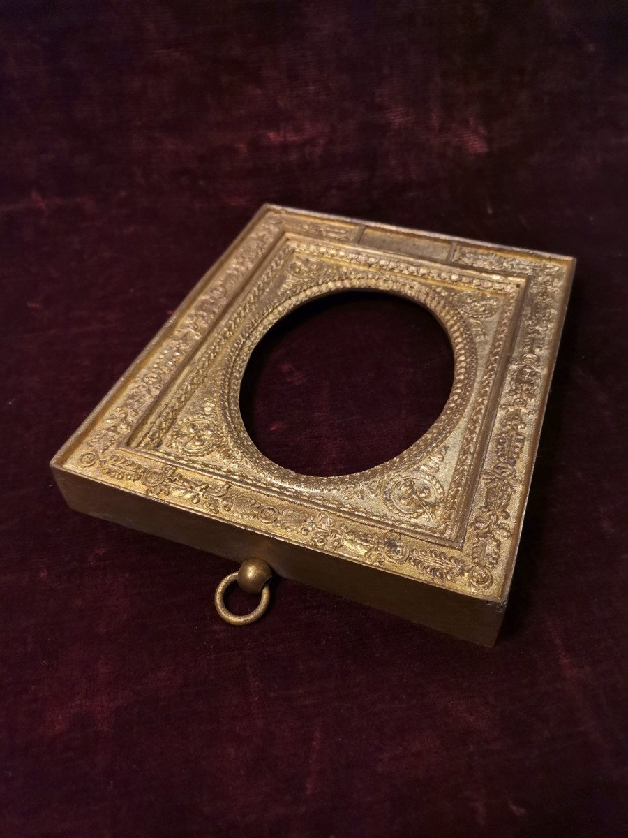 Restoration Style Gilt Bronze Miniature Frame-photo-3