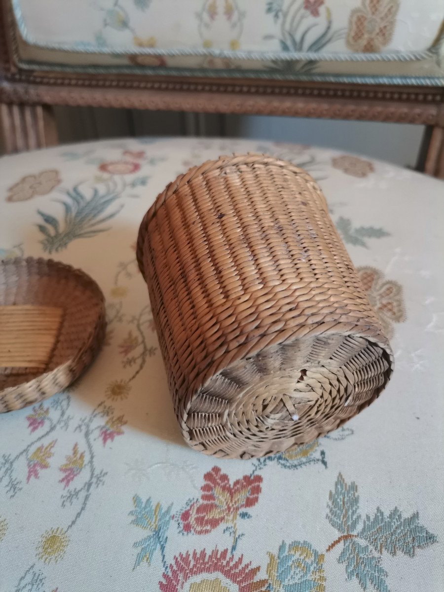 Rattan Travel Glass Case Late 18th Century Early 19th Century Possibly From A Loire Boatman-photo-6