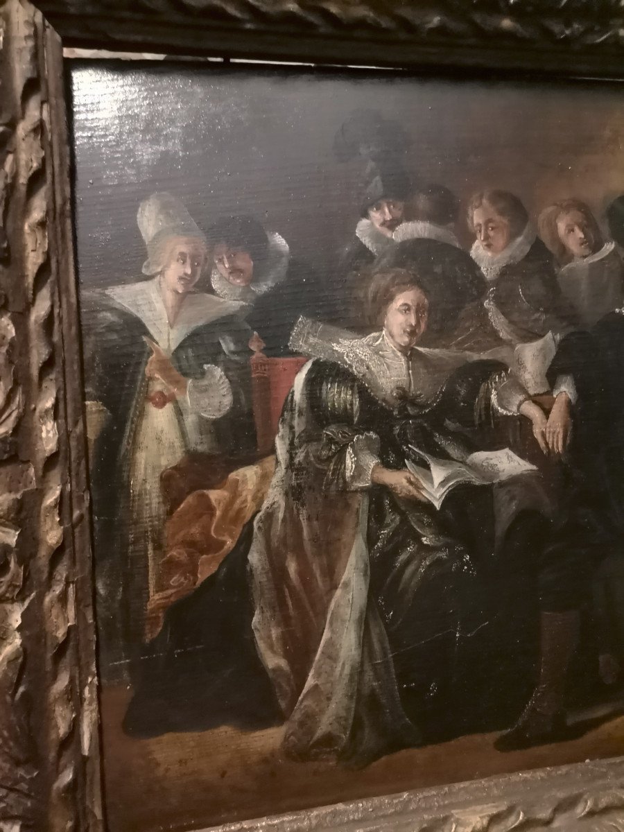 Ecole Française Du Début Du XVIIème Représentant Louis XIII Et Anne d'Autriche -photo-1