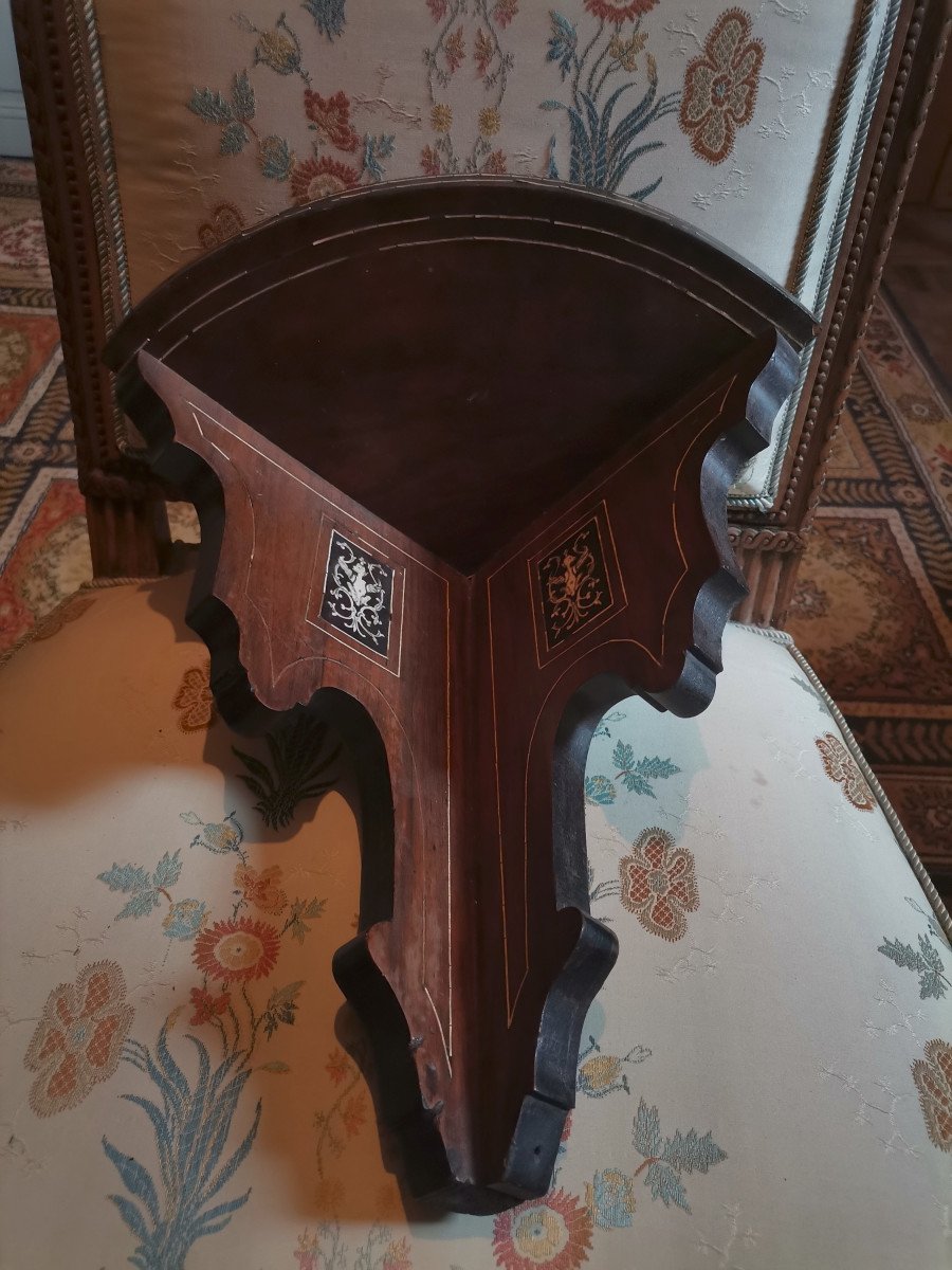 Console d'Angle d'Applique Dans Le Goût Du Début Du XVIIème Siècle époque Napoléon III-photo-6
