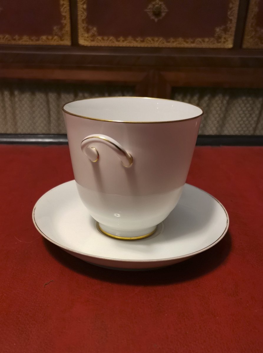 Tasse Trembleuse En Porcelaine De La Manufacture Nationale De Sèvres époque Fin XIXème-photo-2