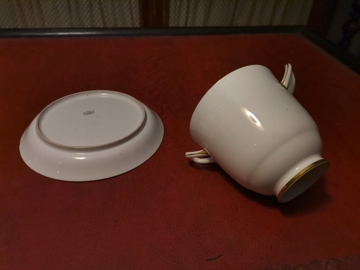 Tasse Trembleuse En Porcelaine De La Manufacture Nationale De Sèvres époque Fin XIXème-photo-4