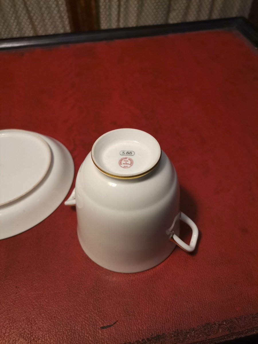 Tasse Trembleuse En Porcelaine De La Manufacture Nationale De Sèvres époque Fin XIXème-photo-1