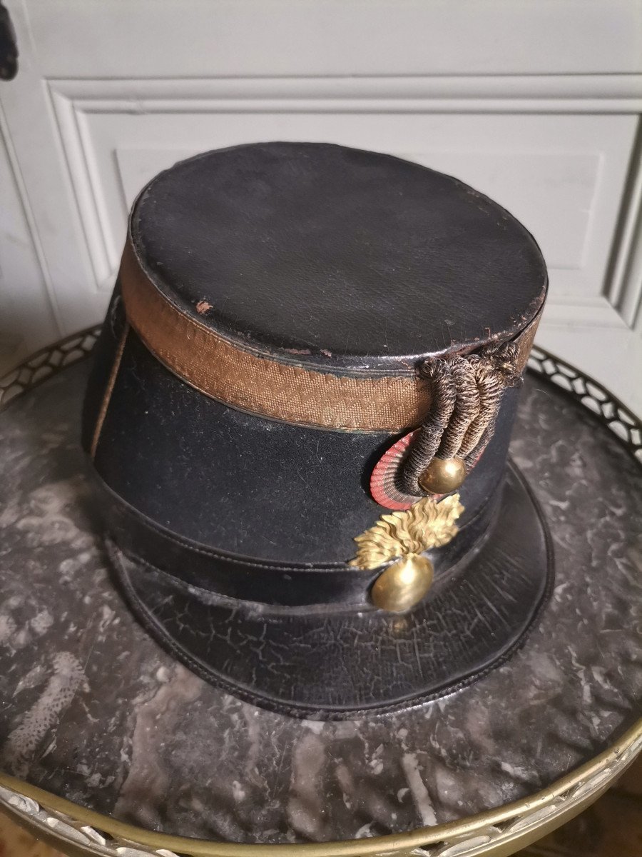 Infantry Officer Shako Model 1872 Early 3rd Republic Period-photo-5