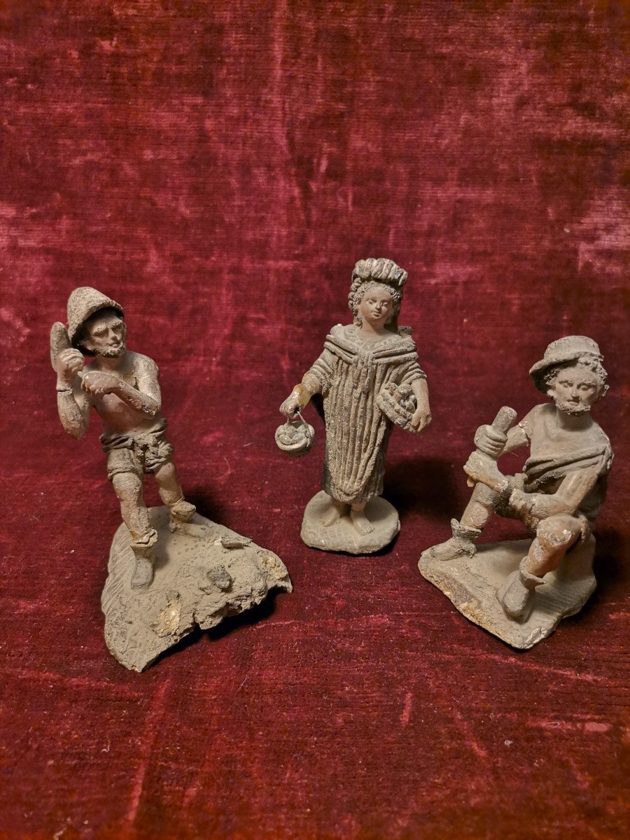 Lot Of Lead Figurines 17th Century-photo-4