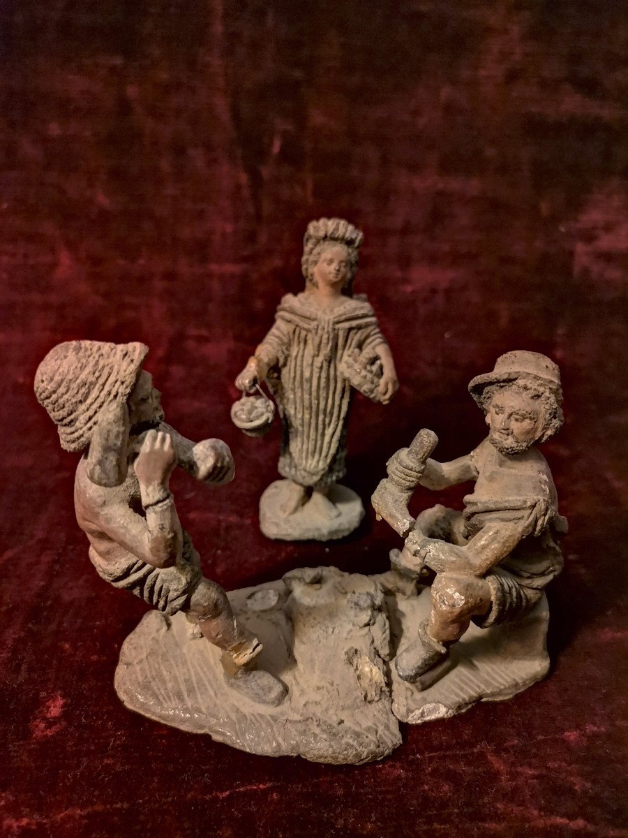 Lot Of Lead Figurines 17th Century-photo-3