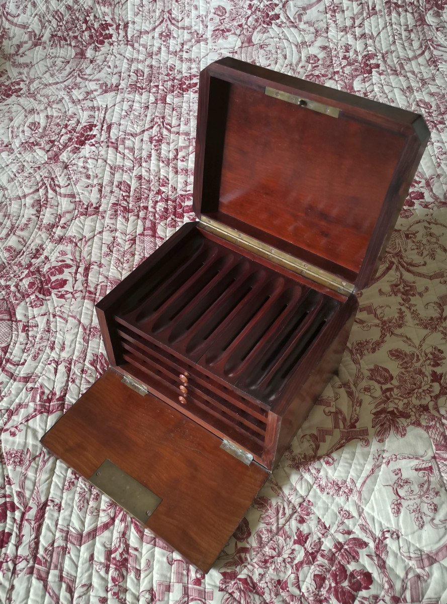 Cigar Humidor From The Napoleon III Period-photo-4