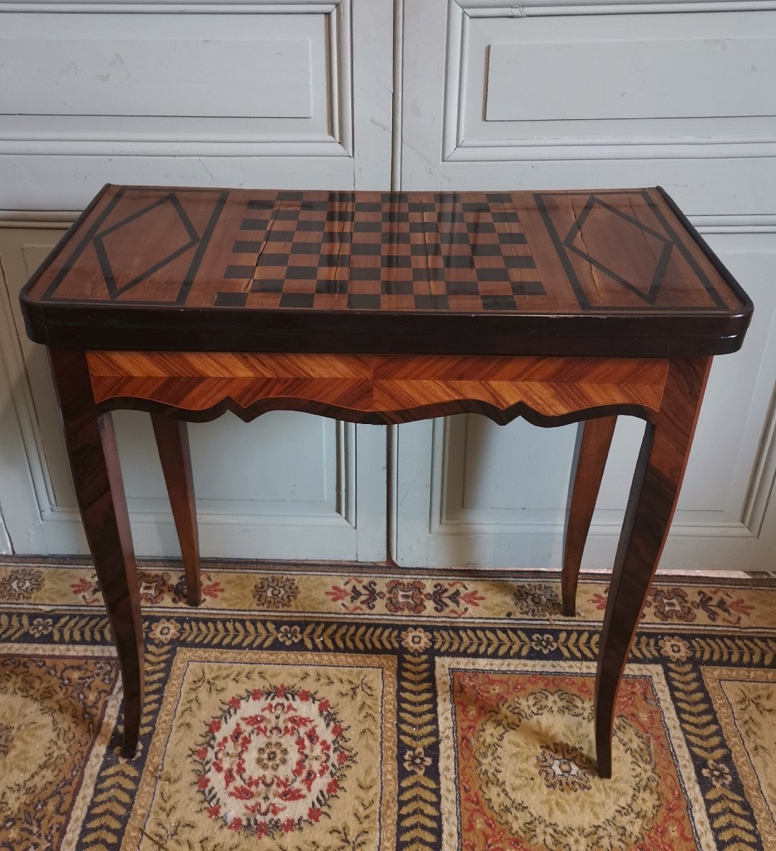 Louis XV Period Marquetry Games Table