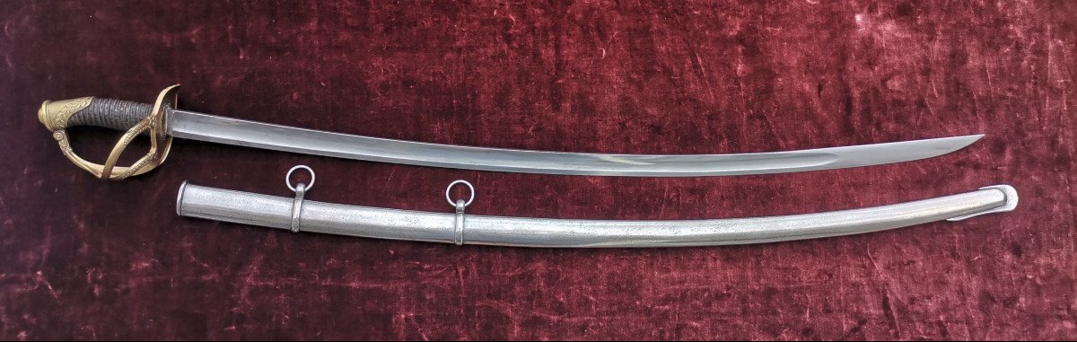 Light Cavalry Officer's Saber Model 1822 Restoration Period-photo-3