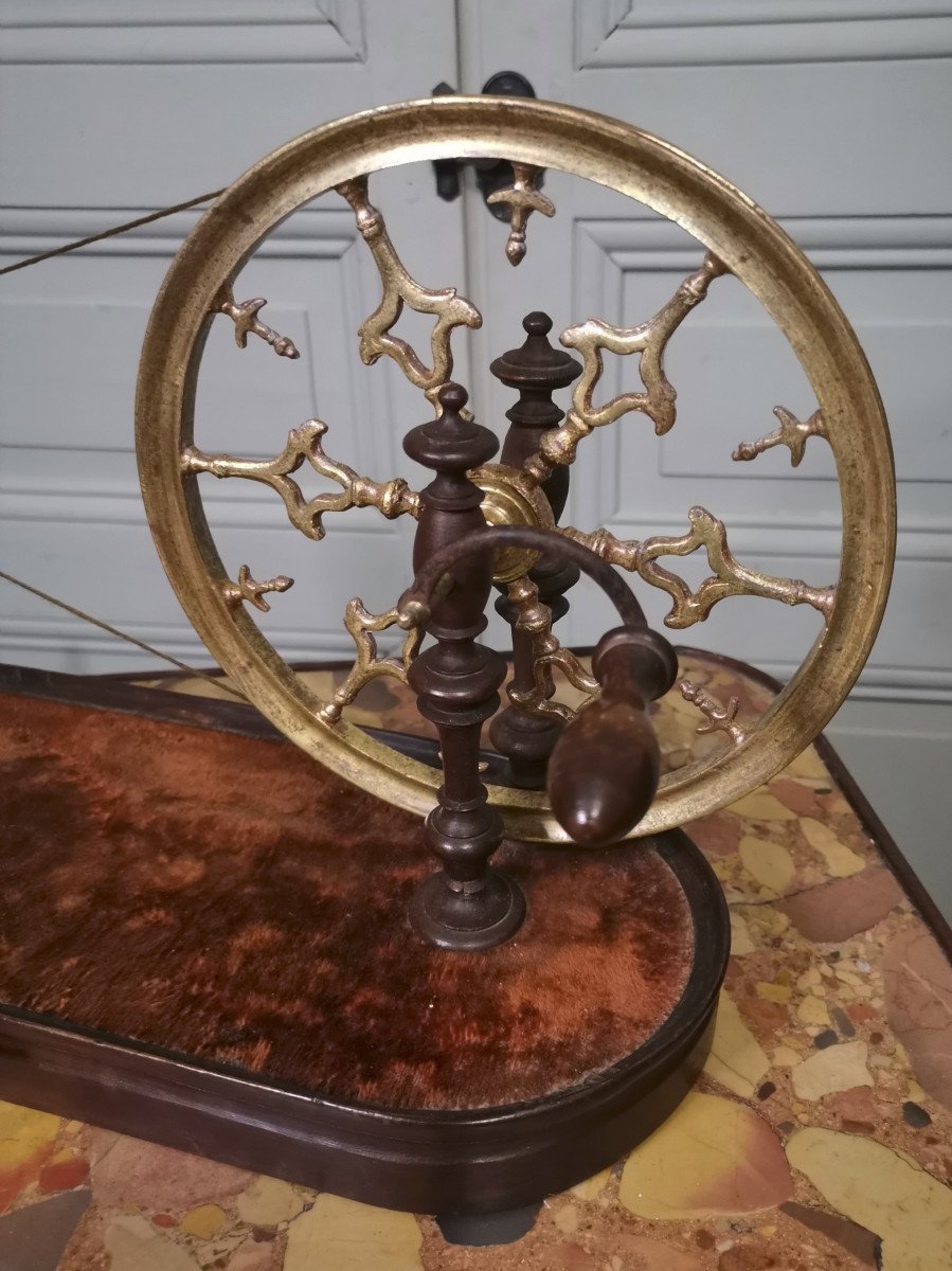 Rare Petit Rouet De Table d'époque Louis XV-photo-3