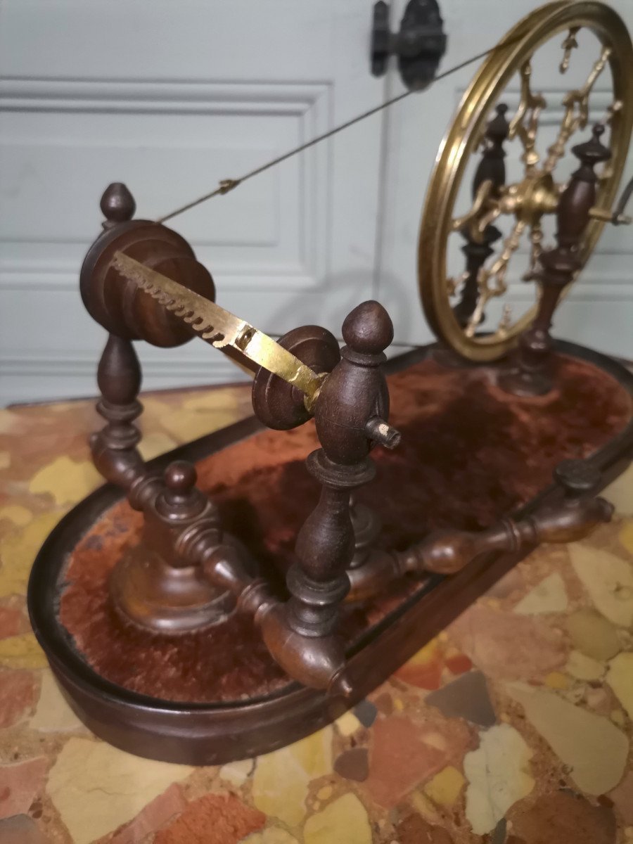 Rare Petit Rouet De Table d'époque Louis XV-photo-1