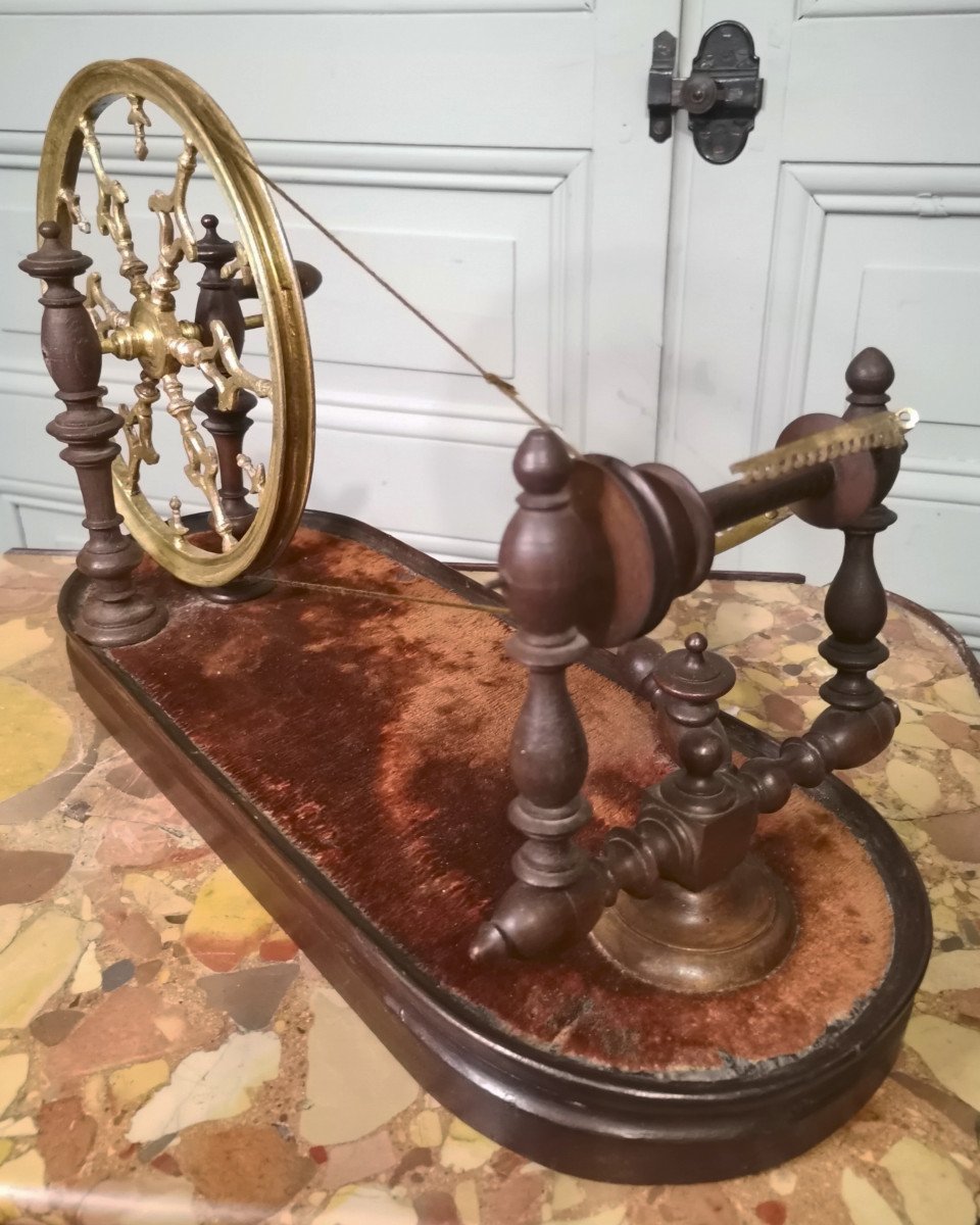 Rare Petit Rouet De Table d'époque Louis XV-photo-4