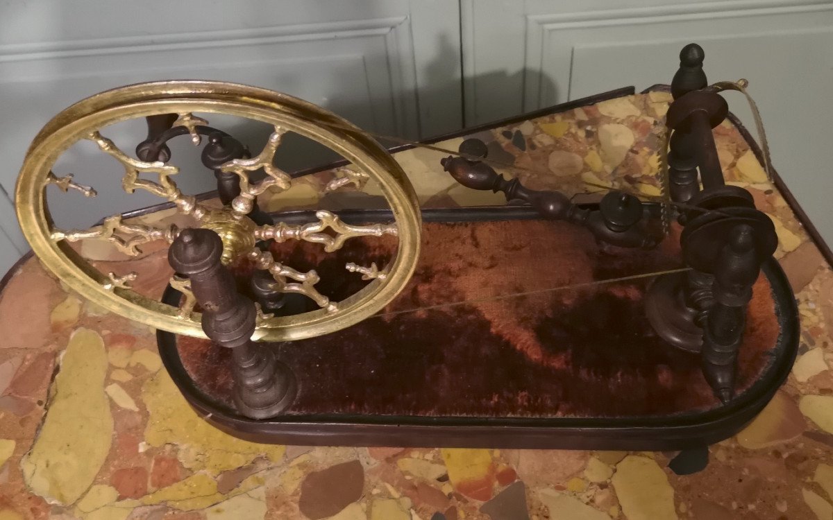 Rare Petit Rouet De Table d'époque Louis XV-photo-5