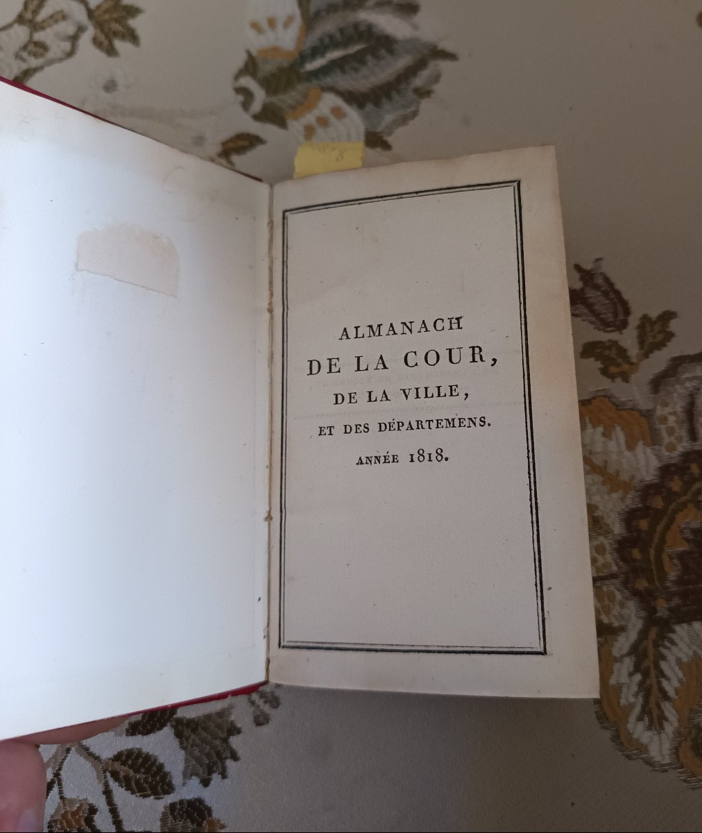 Lot De 2 Almanachs De La Cour époque Restauration-photo-2