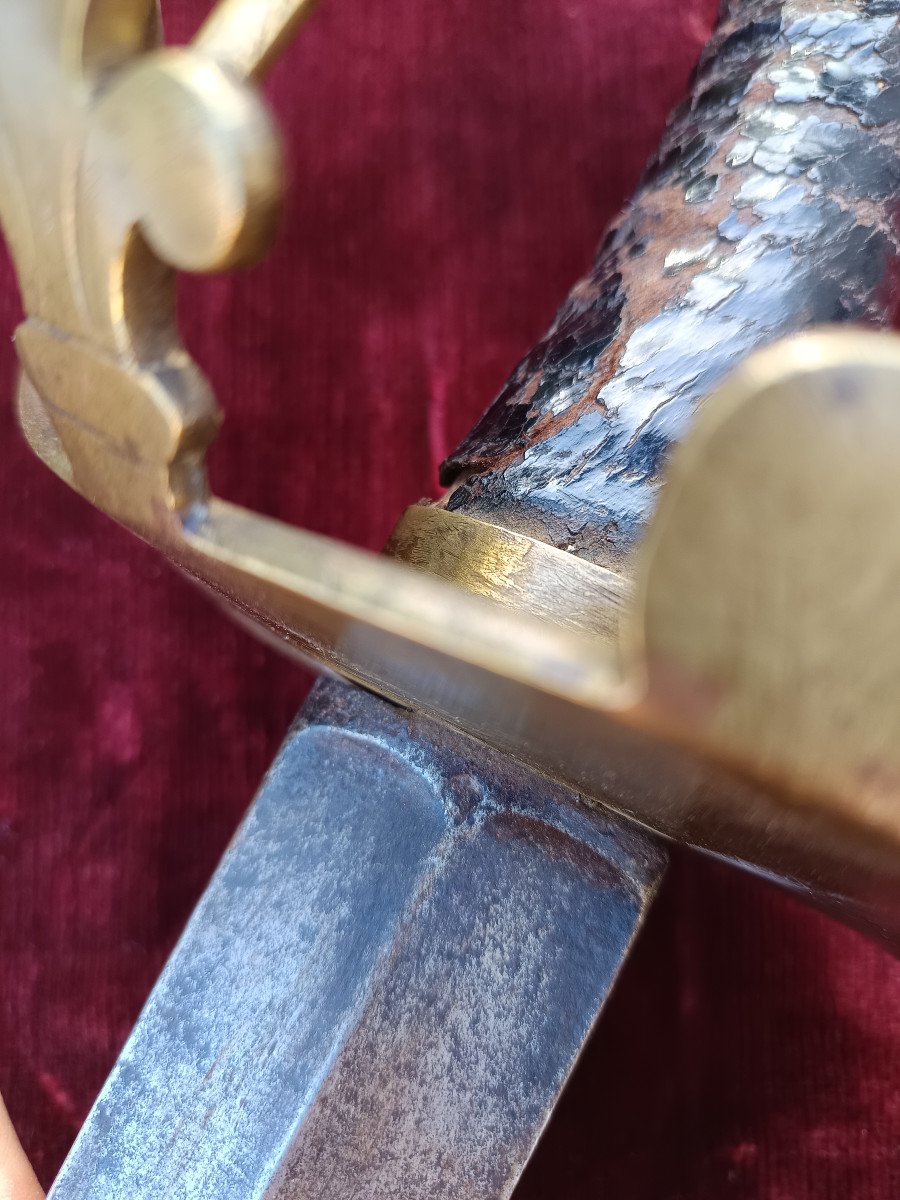 Rare Sabre De Cavalerie Lourde Ou De Dragon Modèle 1779 époque Ancien Régime-photo-6