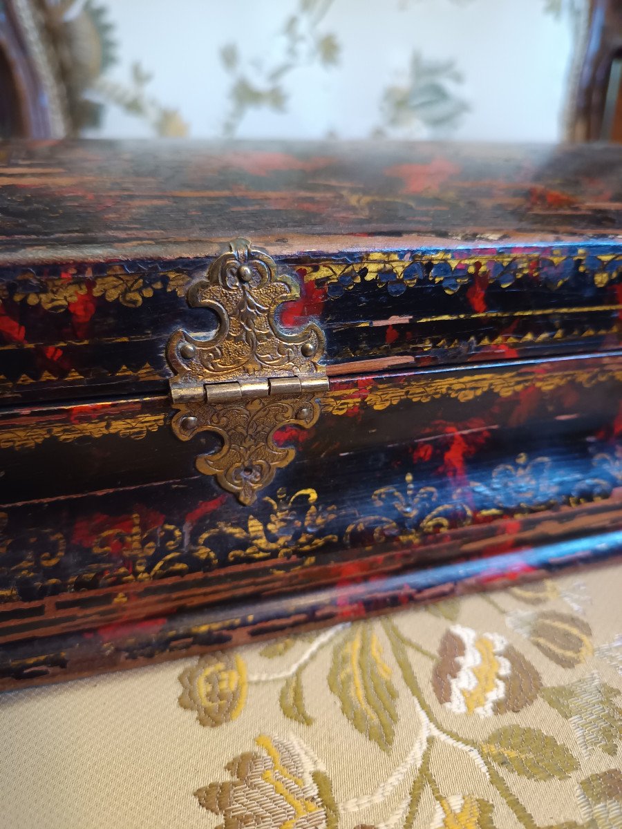 Martin Regency Period Varnish Wig Box-photo-8