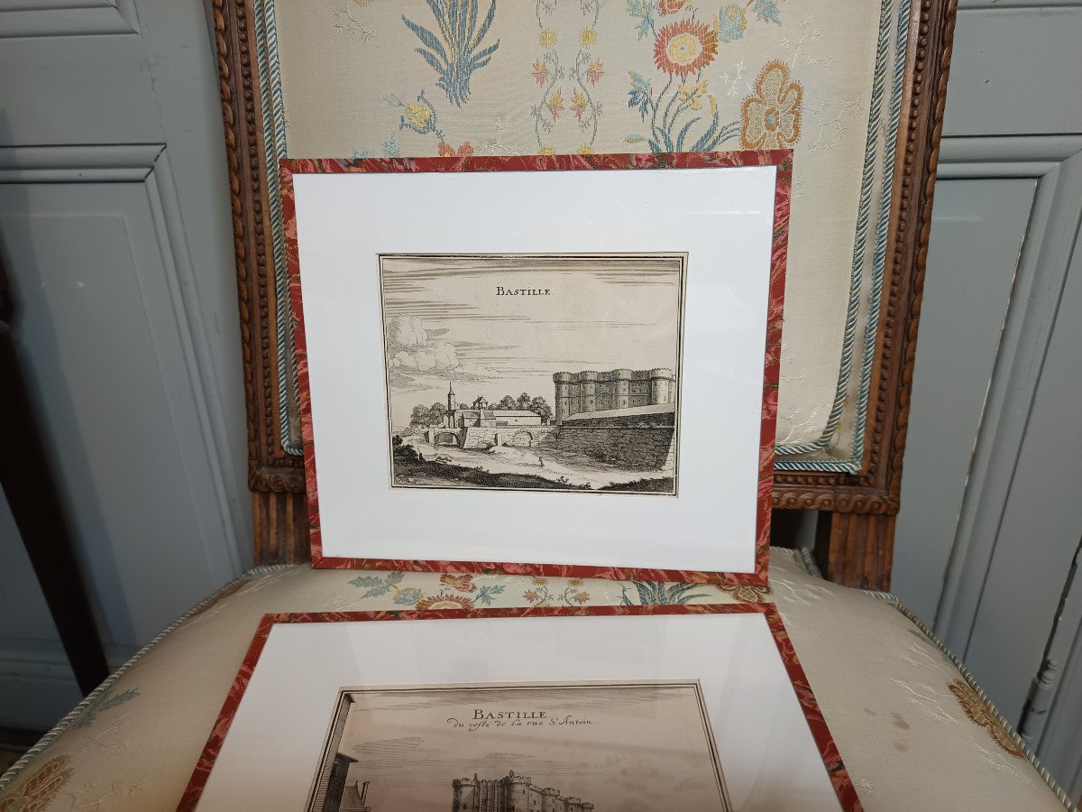 Pair Of Engravings Of The Bastille After Johanne Pieters Circa 1640-photo-7