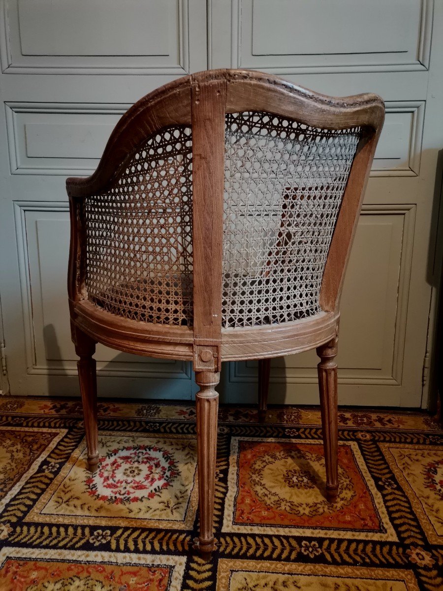  Élégant Fauteuil à Coiffer d'époque Louis XVI.-photo-3