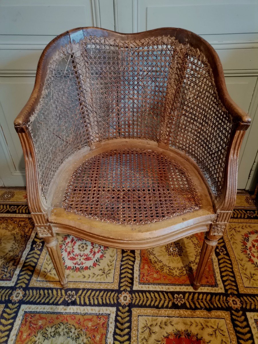  Élégant Fauteuil à Coiffer d'époque Louis XVI.-photo-7