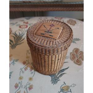 Rattan Travel Glass Case Late 18th Century Early 19th Century Possibly From A Loire Boatman