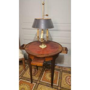 Hot Water Bottle Table In Solid Mahogany, Louis XVI Period