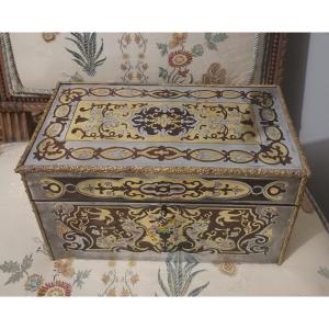 Napoleon III Period Boulle Marquetry Tea Box