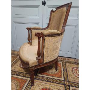 Fauteuil Bergère d'époque Louis XVI