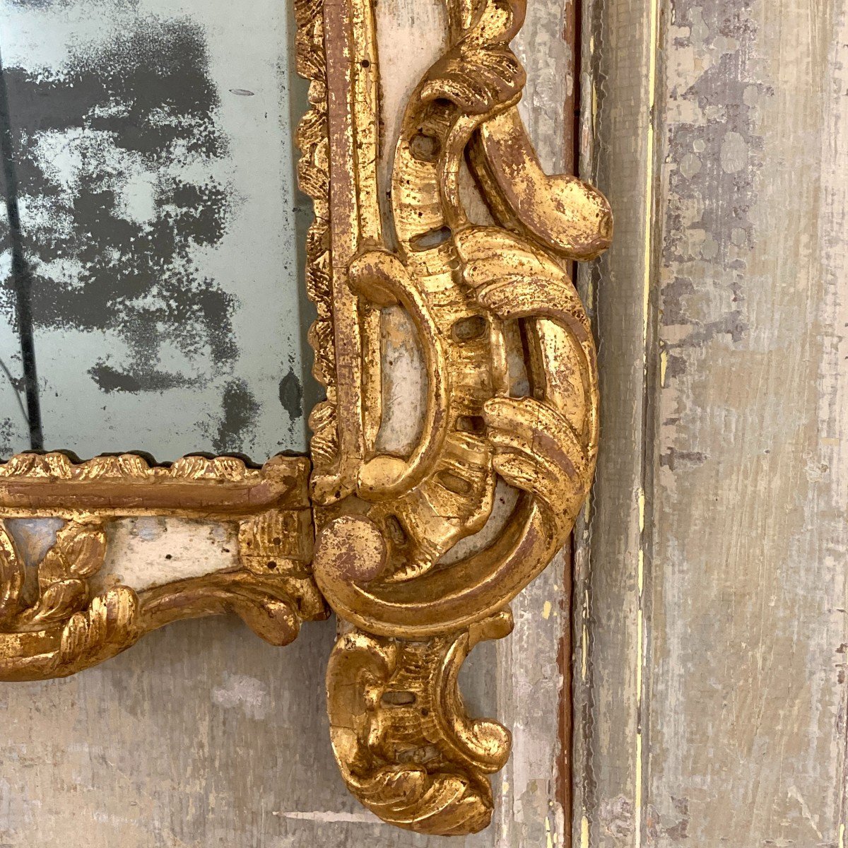 Miroir d'époque Louis XV-photo-4