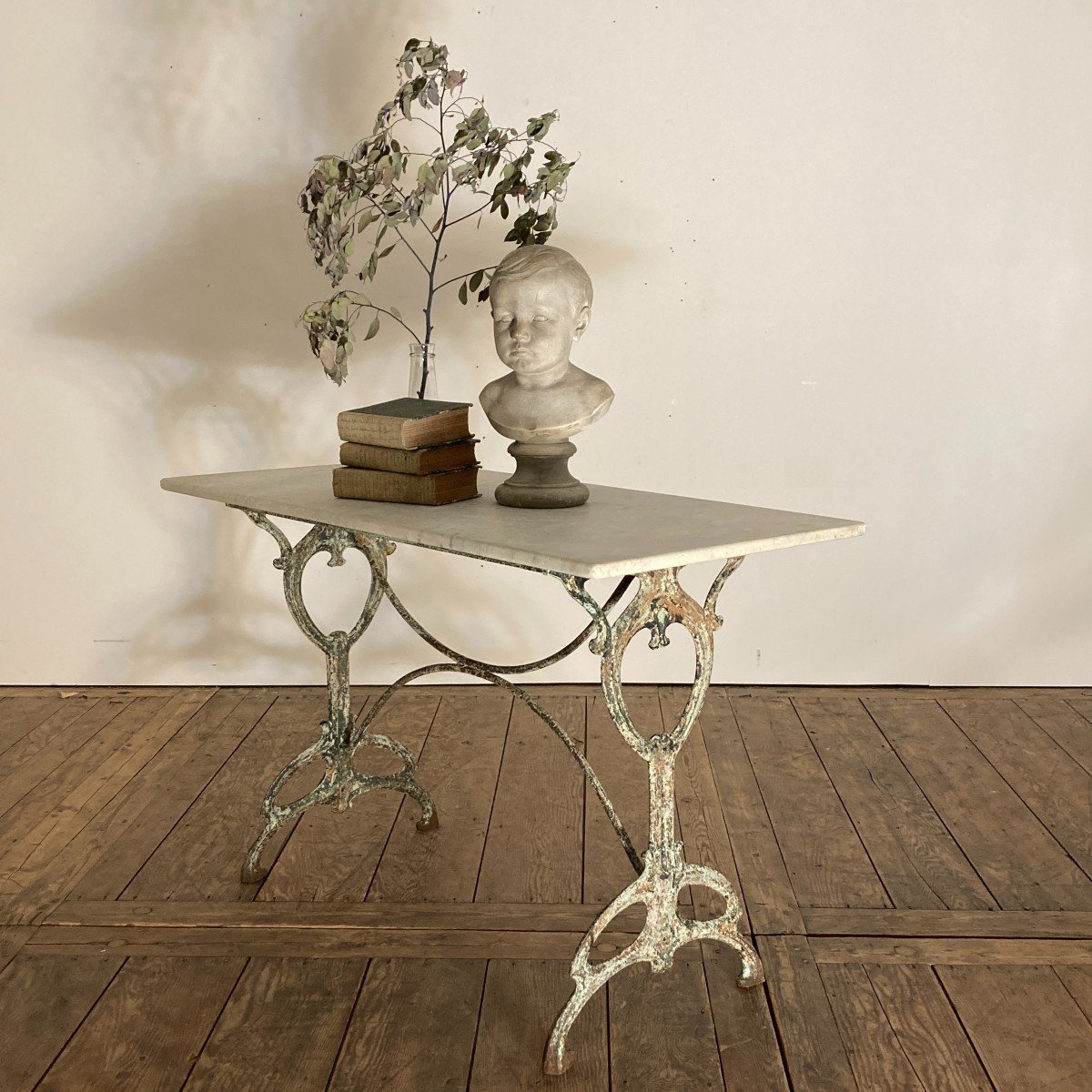 Art Nouveau Cast Iron Bistro Table