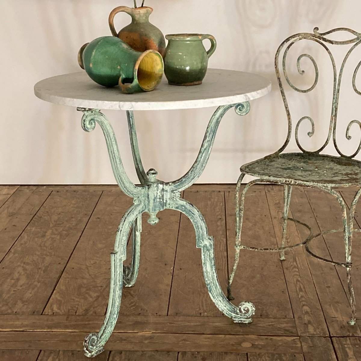 XIX Cast Iron Pedestal Table