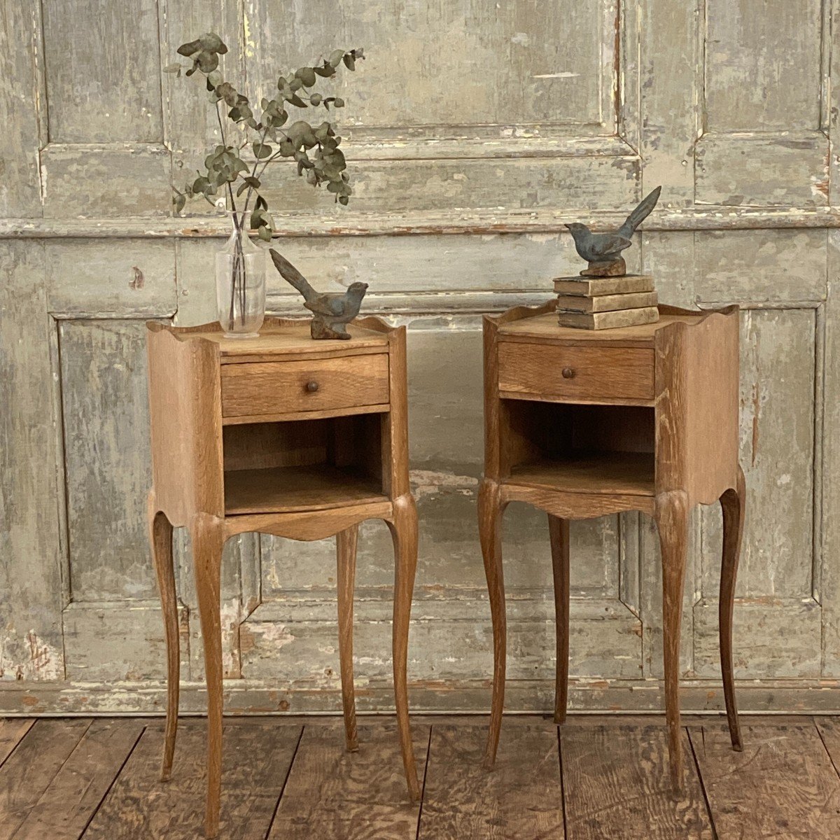 Pair Of Louis XV Style Bedside Tables-photo-4