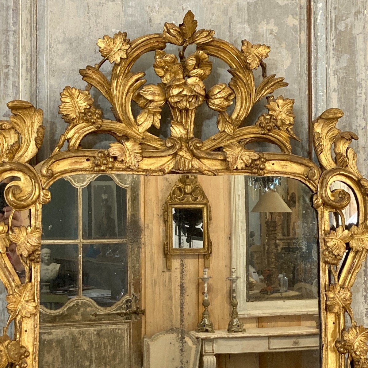 Miroir Louis XV Provençal-photo-2