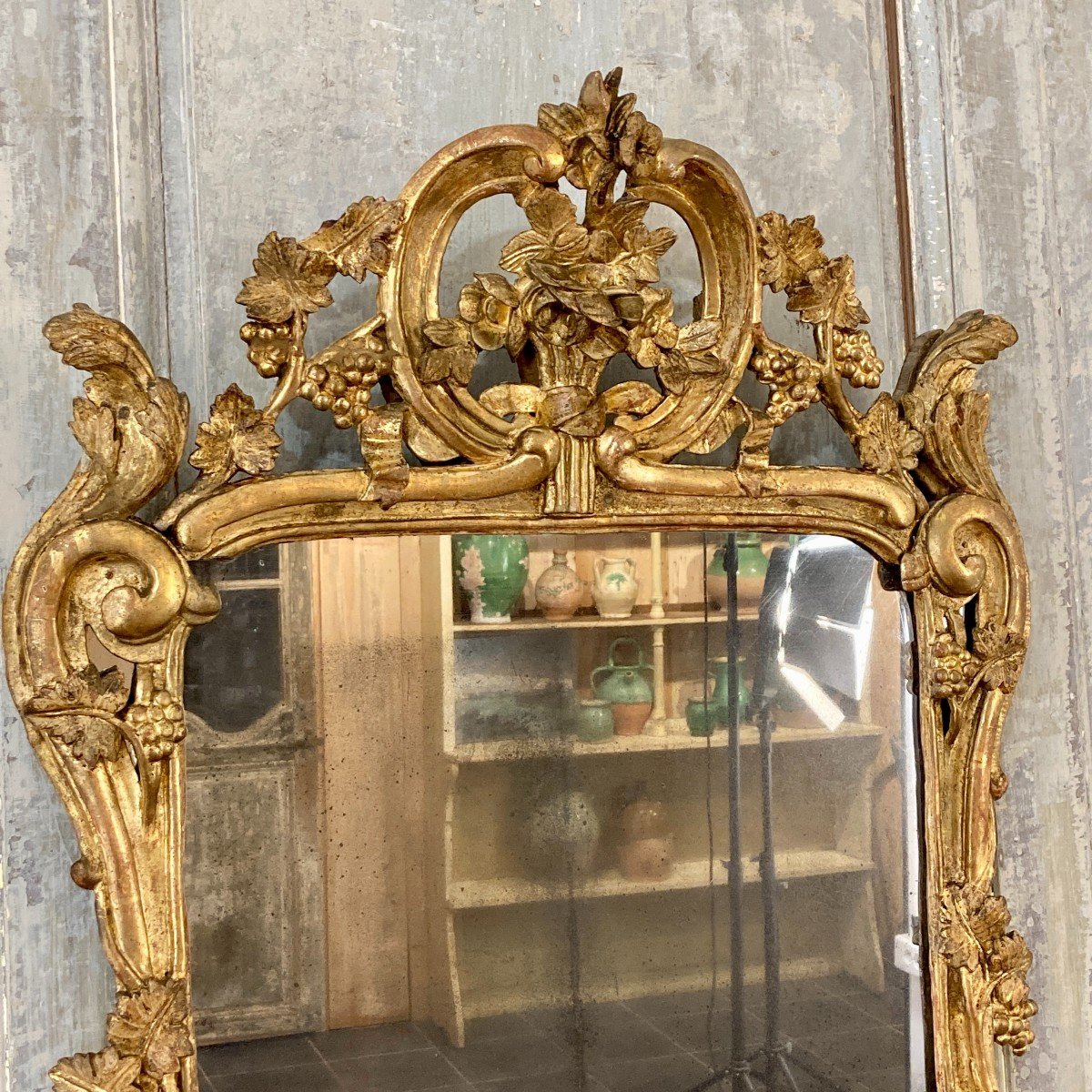 Louis XV Period Provencal Mirror-photo-2