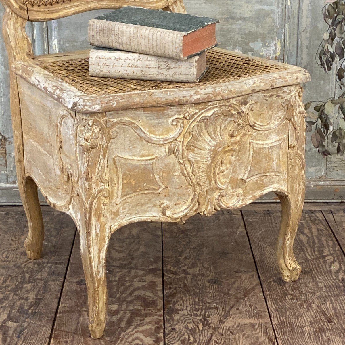 Louis XV Period Commode Chair-photo-2