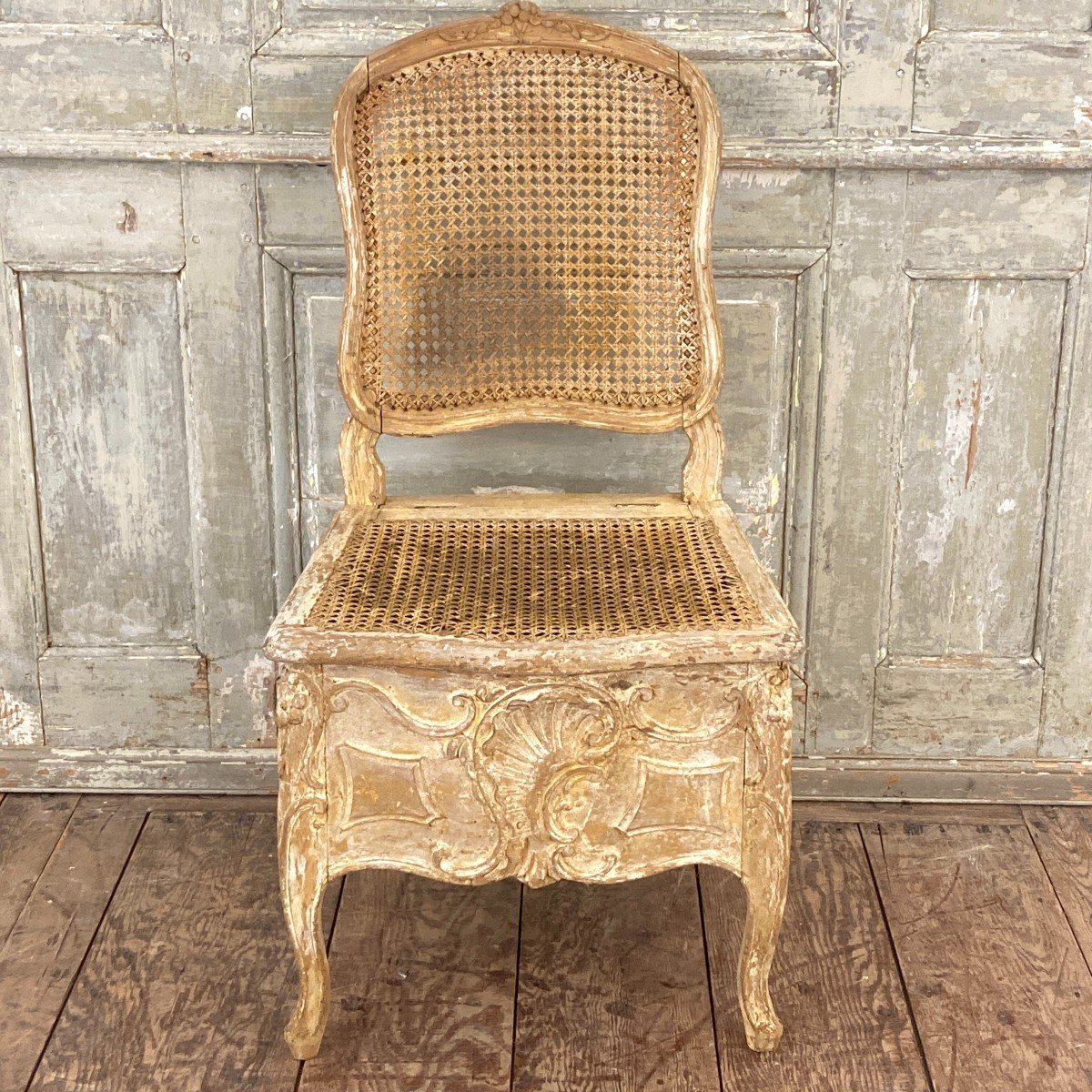 Louis XV Period Commode Chair-photo-3