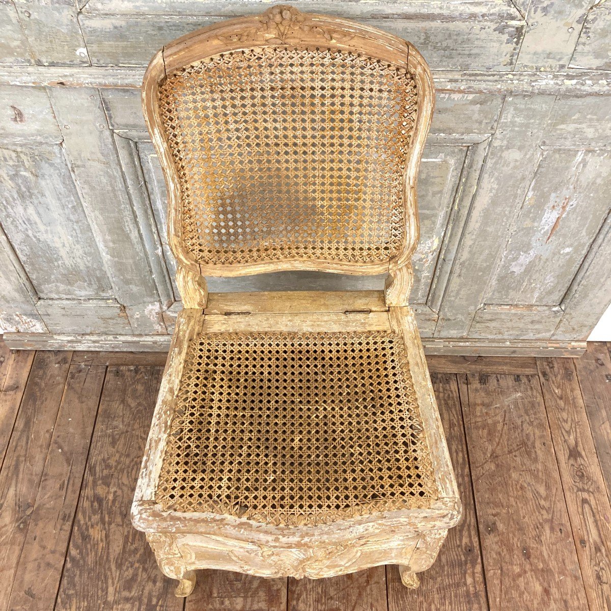 Louis XV Period Commode Chair-photo-4