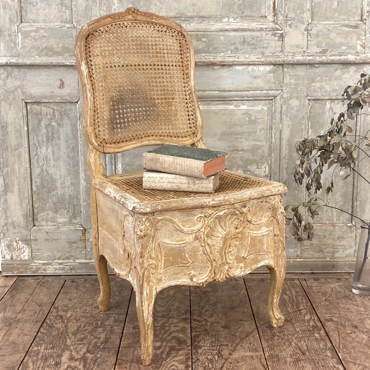 Louis XV Period Commode Chair-photo-8