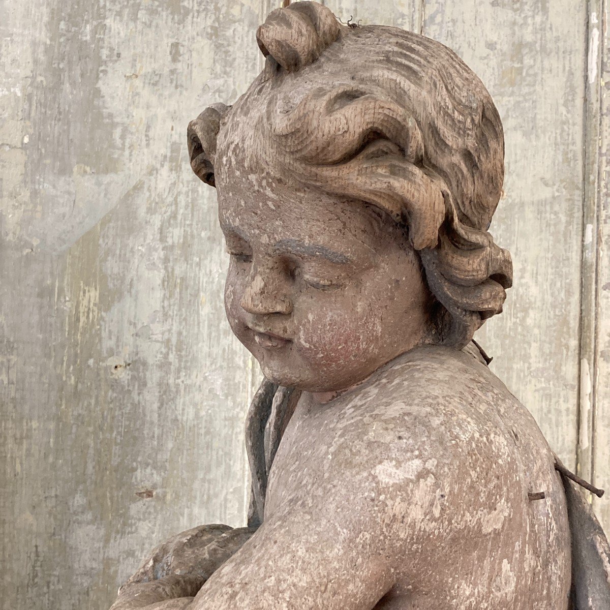 Pair Of Large 17th Century Cherubs-photo-6