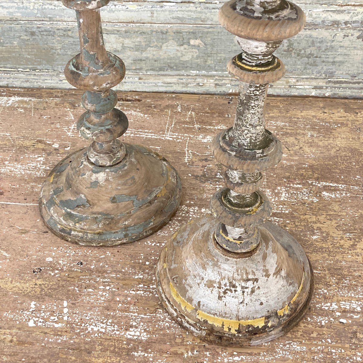 Pair Of 17th Century Candlesticks-photo-2