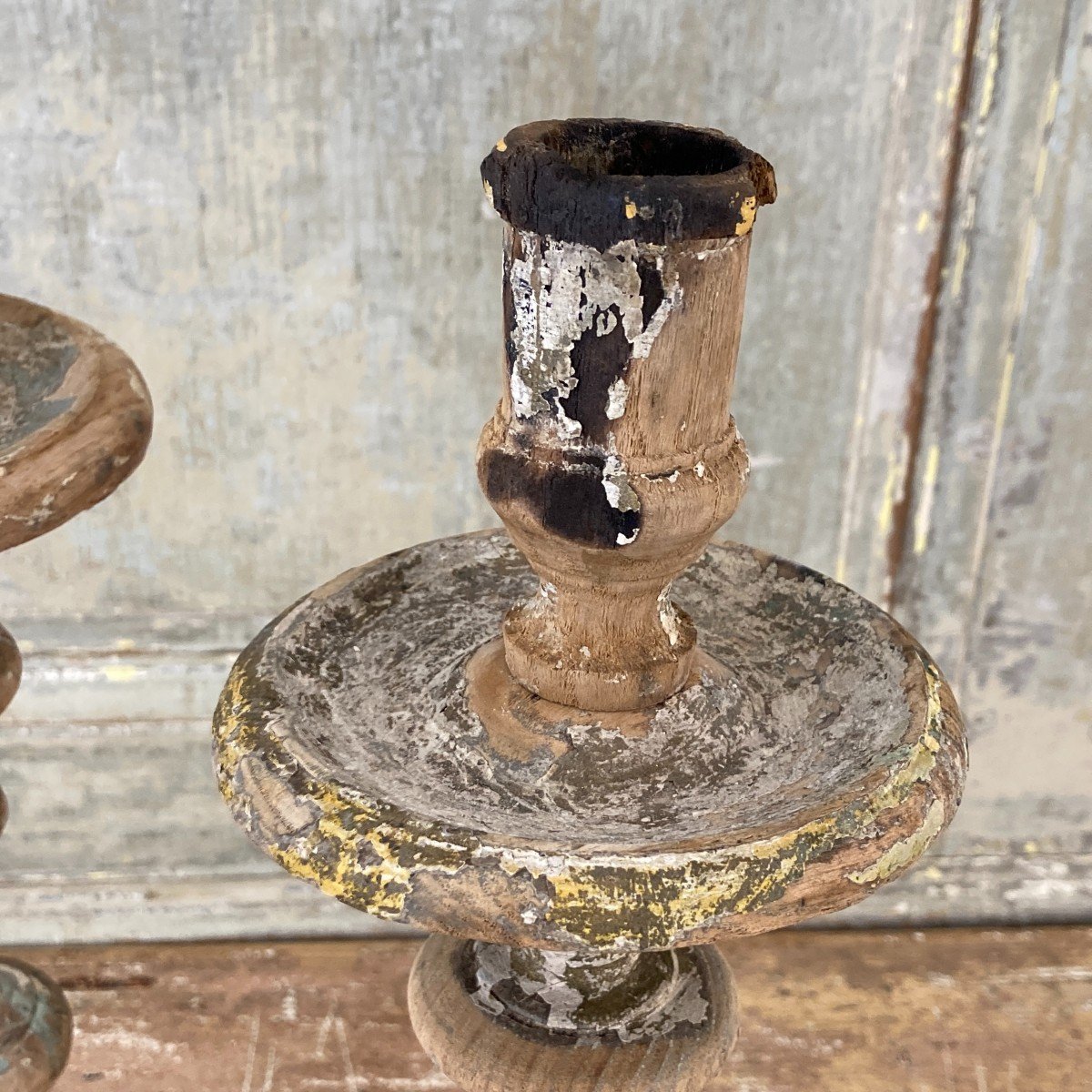 Pair Of 17th Century Candlesticks-photo-1